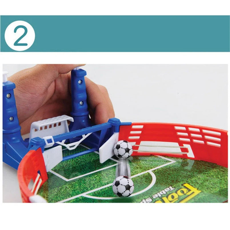 Mini football board game kit for kids, portable tabletop soccer toy