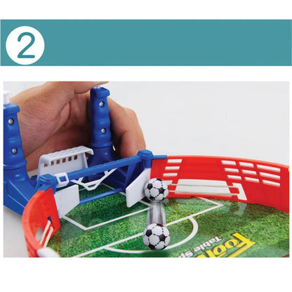 Mini football board game kit for kids, portable tabletop soccer toy