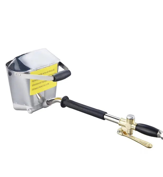 Automatic spray gun for interior and exterior walls, fast pneumatic waterproof and fireproof coating applicator, aluminium and stainless steel construction with 74cm spray wall distance, 6000w power, 12mm nozzle, 30ml/s flow rate, 2kg weight