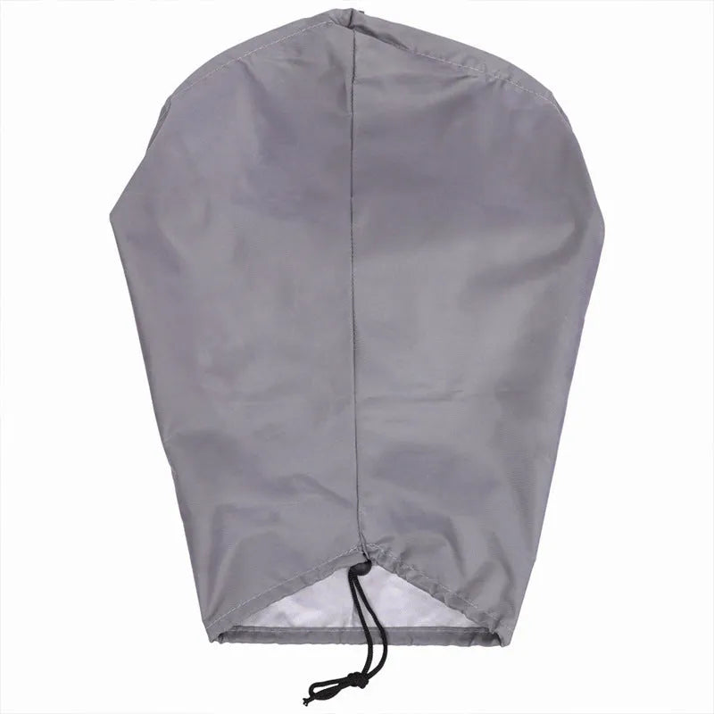 New energy vehicle charging port waterproof cover with drawstring in grey colour