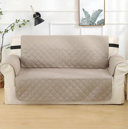 Lake blue pet waterproof compartment sofa cushion 190x228cm in polyester protecting against spills