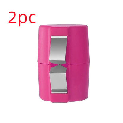 Vibrant coloured egg shell opener tool for clean cracking and beating in kitchen