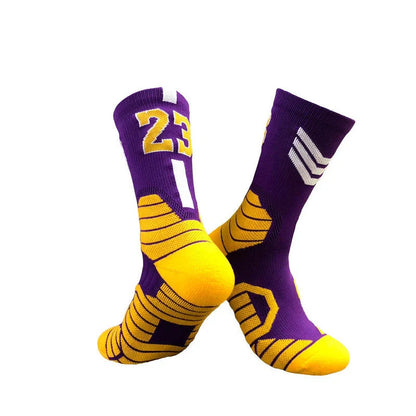 Premium basketball socks with moisture-wicking technology and supportive fit for enhanced sports performance