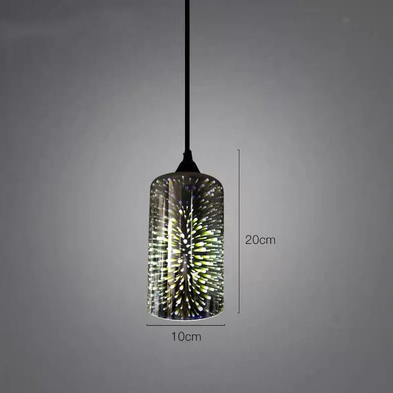 Glass ceiling chandelier with adjustable height mechanism and LED lighting