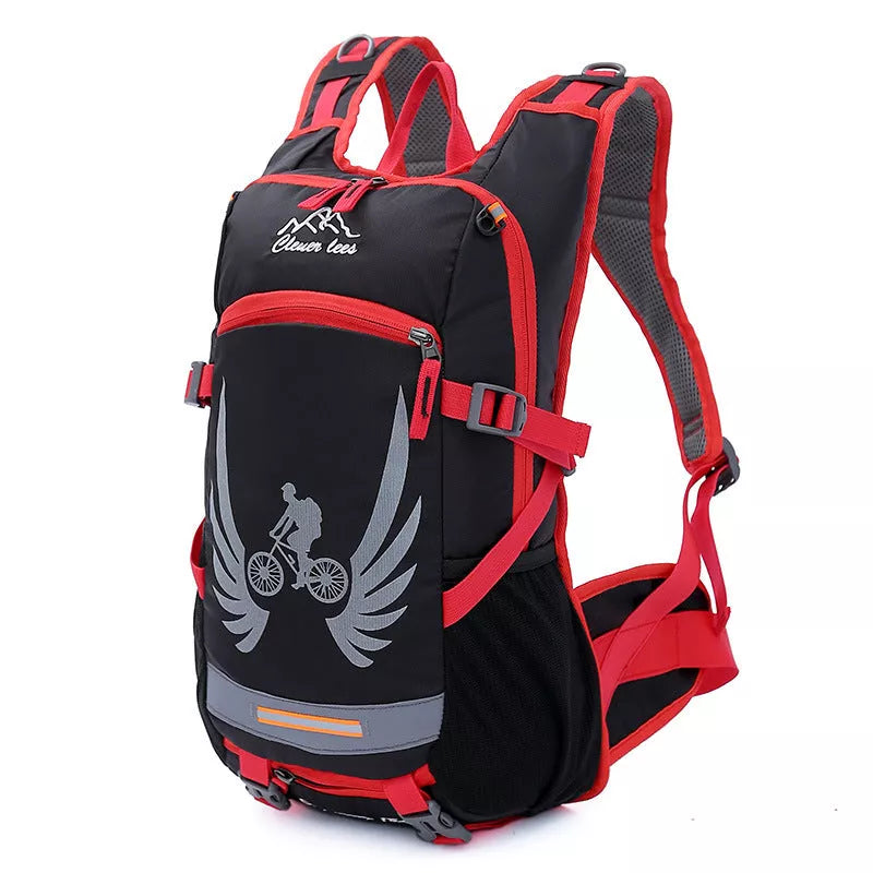 Compact nylon bicycle backpack in five colors, under 20L capacity, ideal for cycling essentials