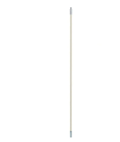 Flexible nylon brush for cleaning inside dryer pipes and range hood ducts, showing brush head and long pole