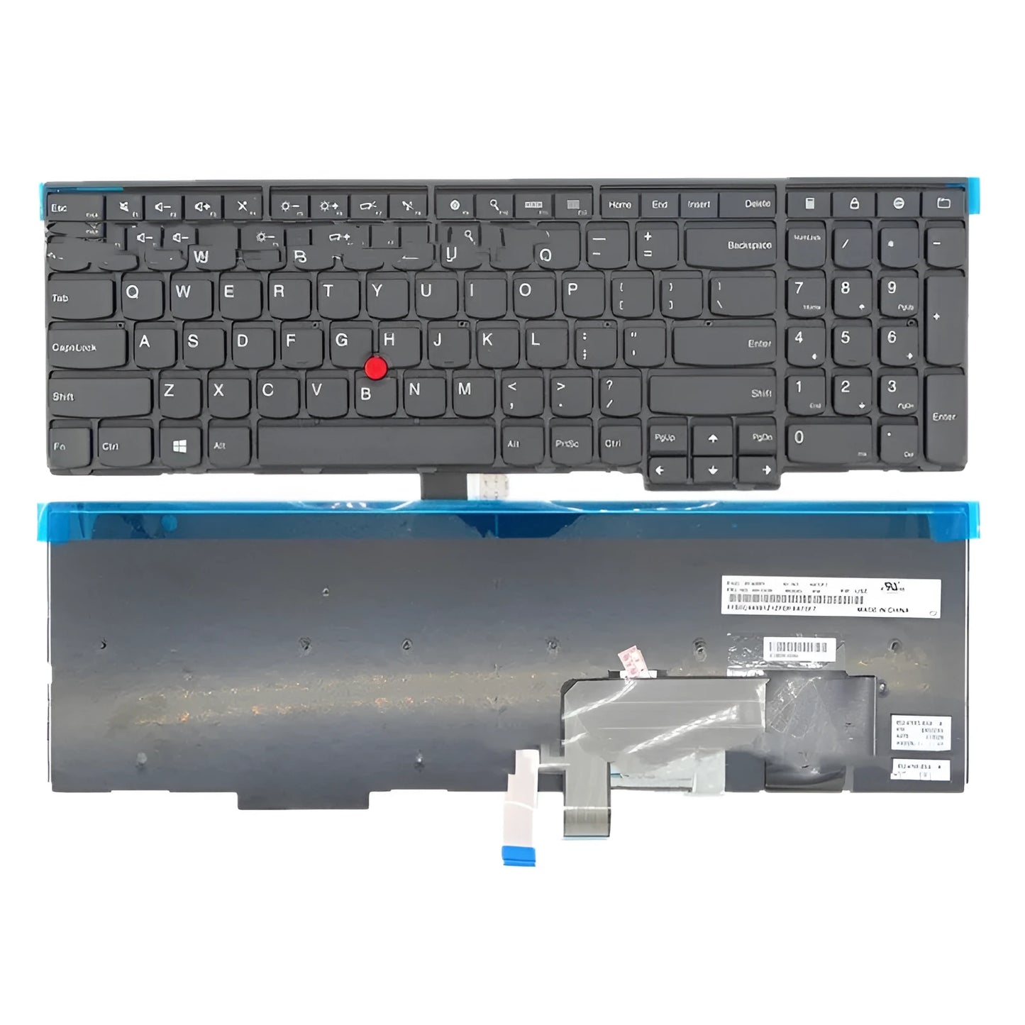 Black laptop keyboard replacement for Lenovo E531 W541 T550 W550 W550s models with USB connection