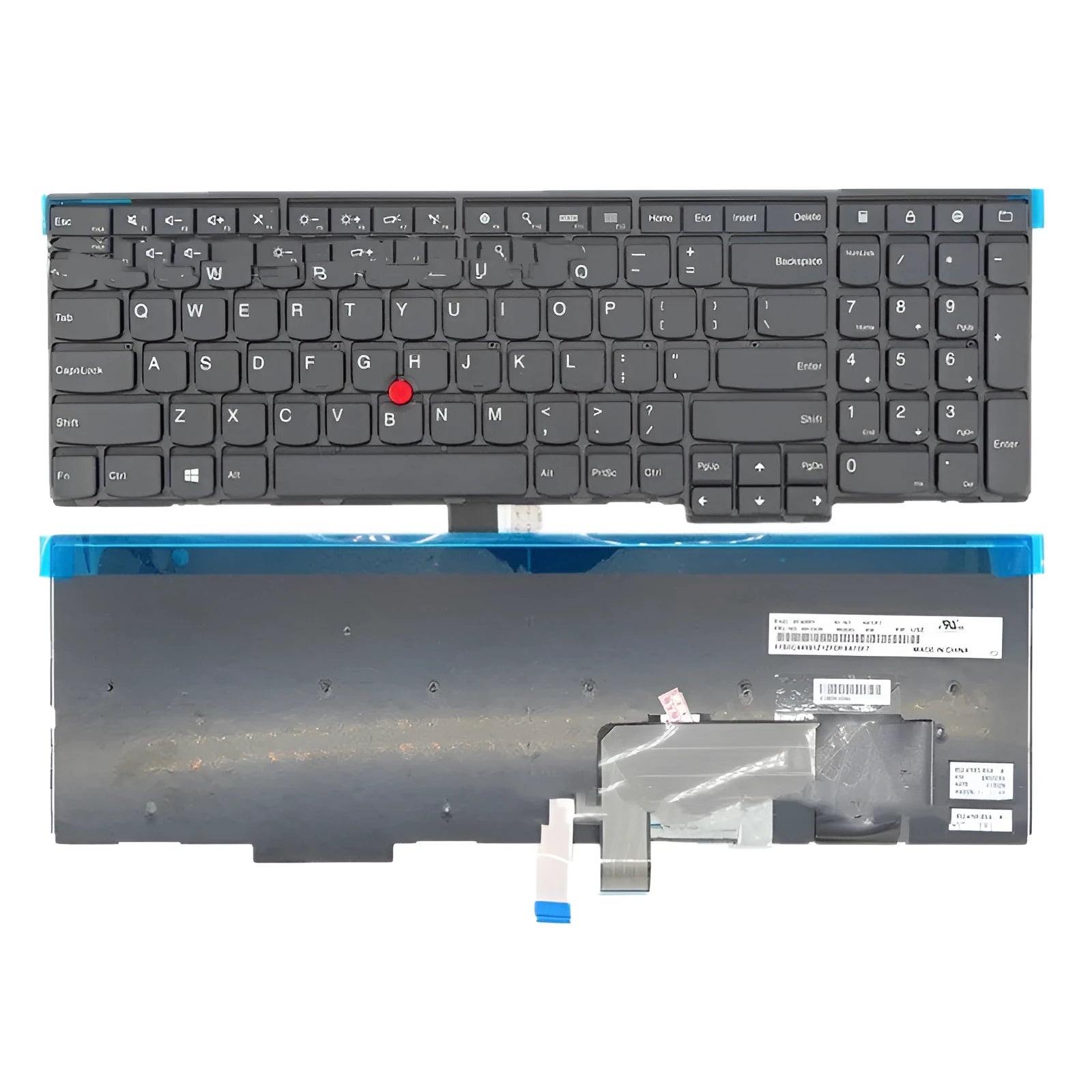 Black laptop keyboard replacement for Lenovo E531 W541 T550 W550 W550s models with USB connection