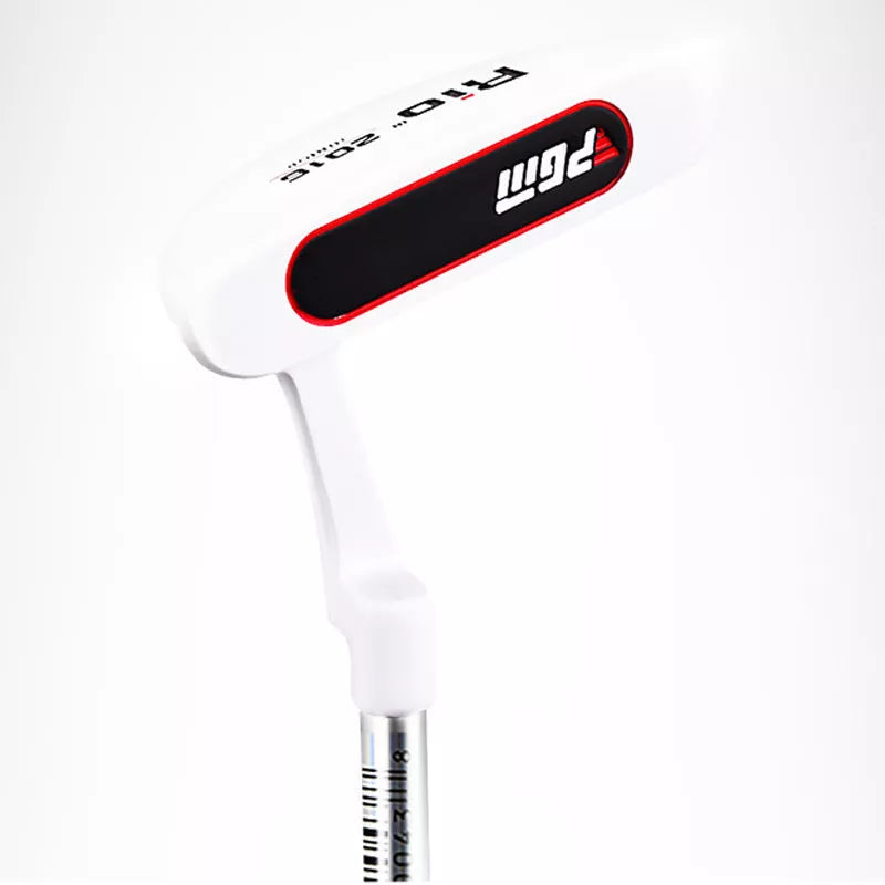 Children's golf training push rod with zinc-aluminum alloy head in multiple colors