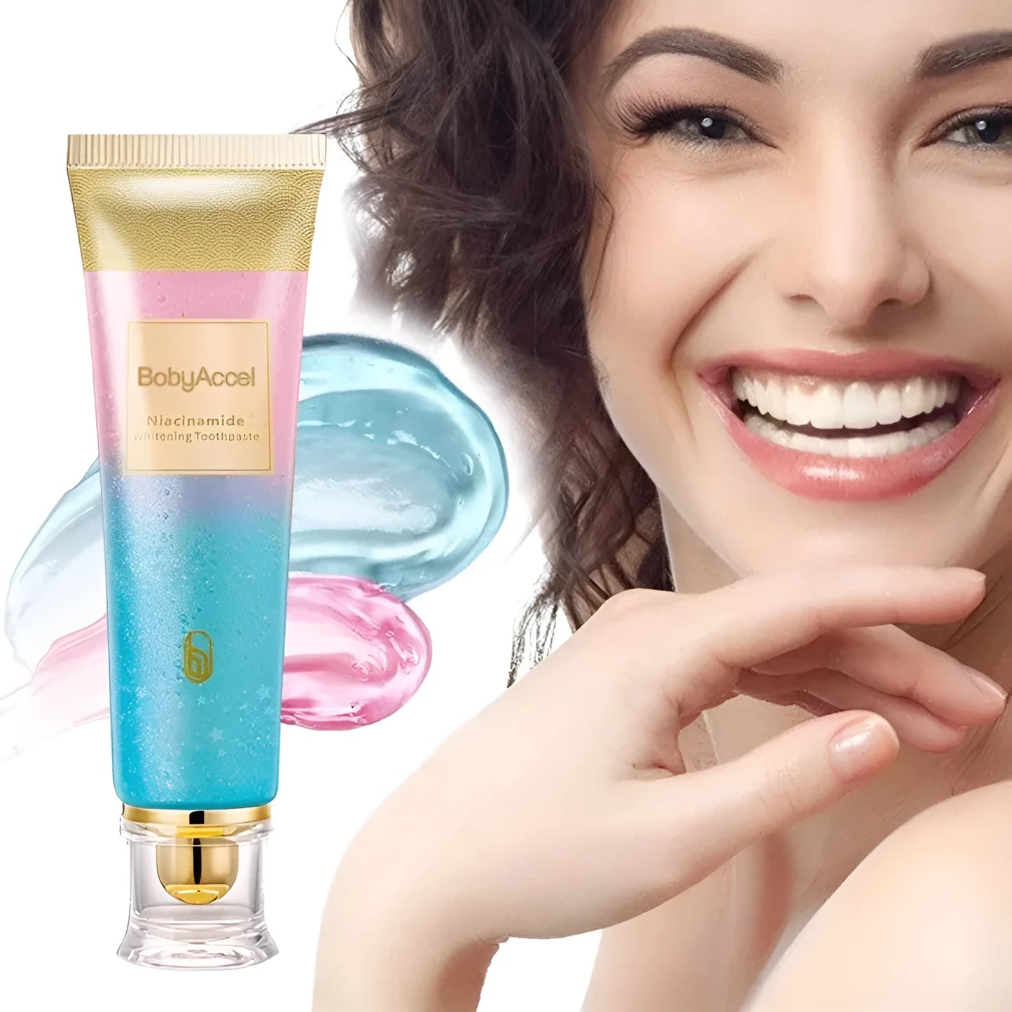 100g nicotinamide whitening toothpaste tube for adult oral care with cleaning and brightening functions