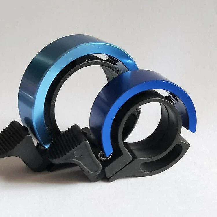 Sleek aluminum alloy bicycle bell with advanced sound alarm for safe cycling on mountain bikes and road bikes