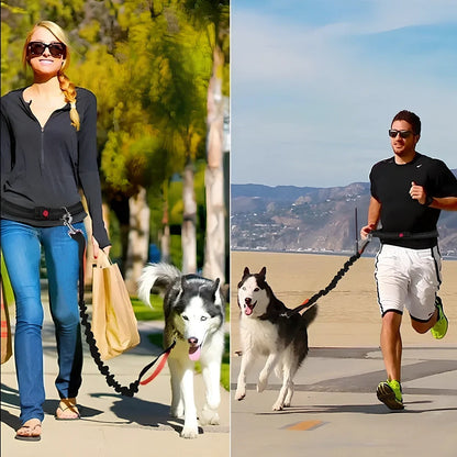 Adjustable fluorescent green nylon pet leash with sliding mechanism showing 150cm length