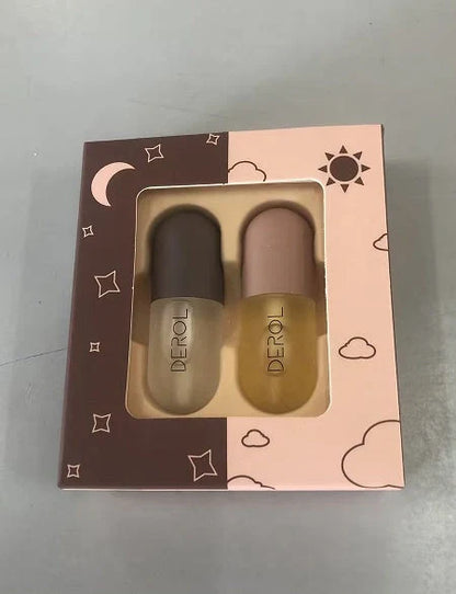 Day Night Instant Volume Lip Plumper Oil in light yellow for hydrated, plump lips