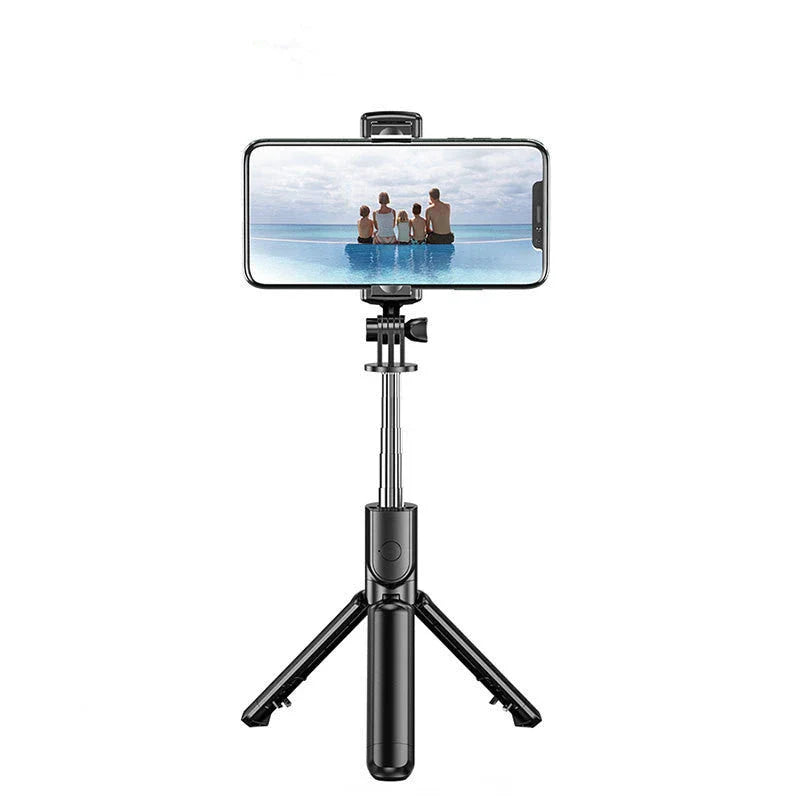 Bluetooth Selfie Stick with Tripod for iPhone, Extendable Length, Remote Control, Hands-Free Photography