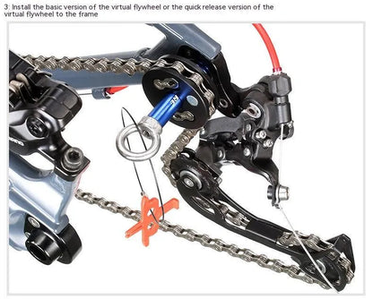 Aluminium alloy bicycle chain holder and tensiometer tool with three format options