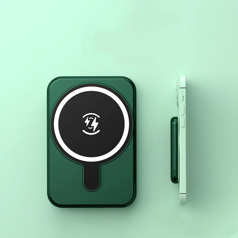 Mini Magnetic Wireless Power Bank with Fast Charging 5000mAh in various colors