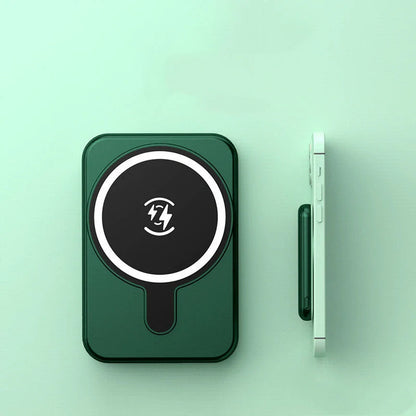 Mini Magnetic Wireless Power Bank with Fast Charging 5000mAh in various colors