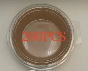 Round white disposable parchment paper liner for air fryer basket with 4.5cm high edge