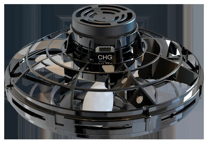 Interactive Gyro Fidget Spinner with RGB Lights - Compact, Durable Toy for Stress Relief and Fun