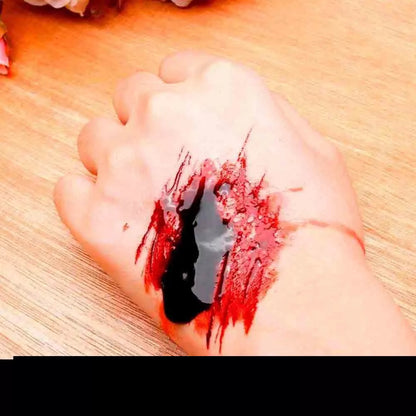 Fake blood pills for theatrical and Halloween effects, creating realistic blood with a simple bite