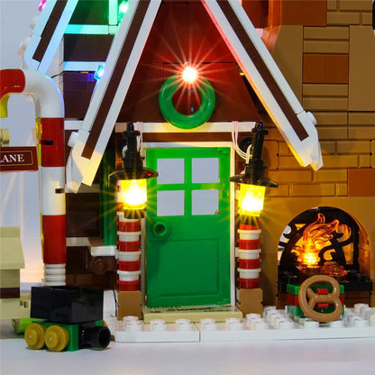 LED string light kit for building block gingerbread house compatible with model 10267