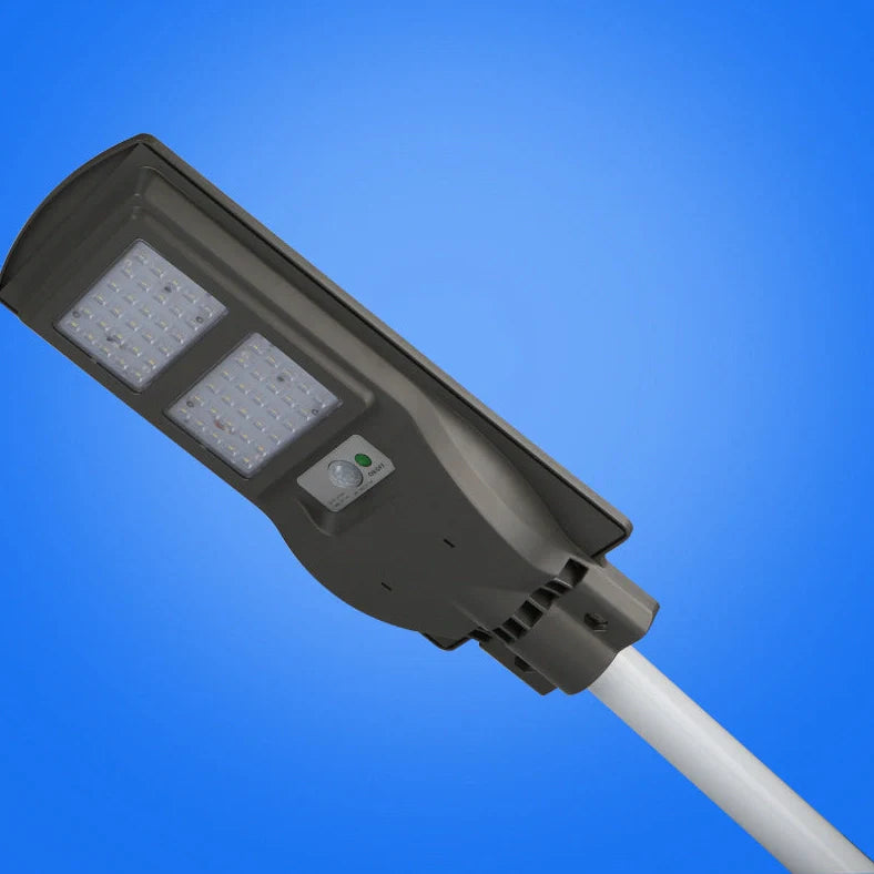 Integrated solar street light garden light showing 2835 lamp beads and solar panel, suitable for 4-6m installation height