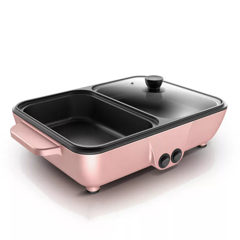 Electric Multifunctional Mini Pot in various colors, compact size for efficient cooking