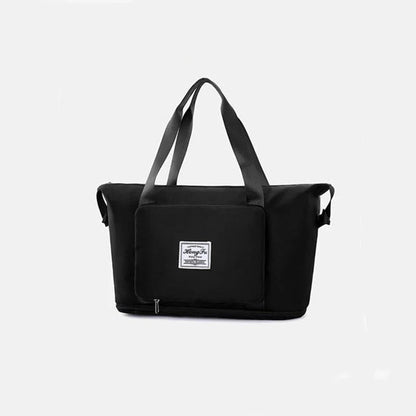 Versatile foldable travel bag with large 36-55L capacity, multiple interior pockets, and water-resistant Oxford cloth construction