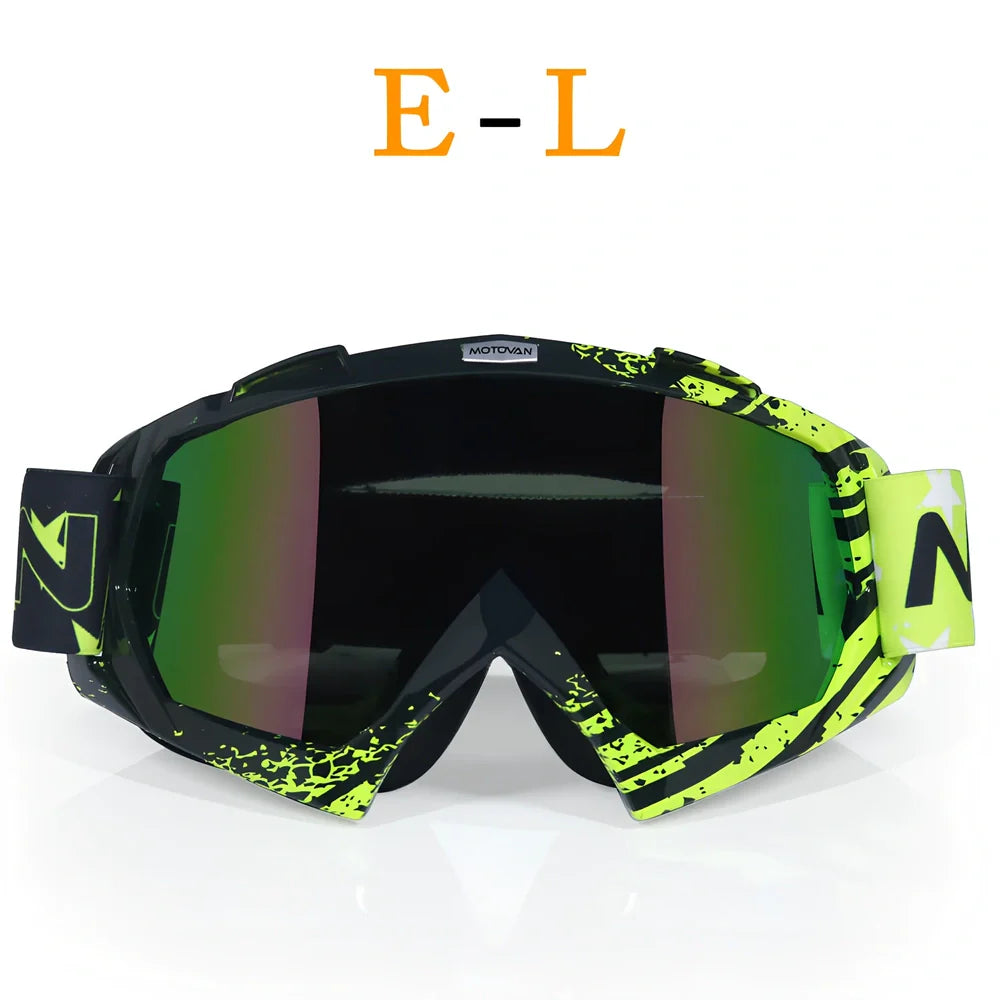 Interchangeable lens riding goggles with ABS frame and multiple colour options for off-road cycling