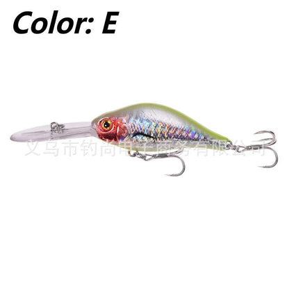 Floating Rock 10.5cm deep diving soft plastic minnow lure in multiple colours for freshwater fishing.