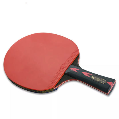 Double-sided reverse adhesive table tennis racket with upgraded rubber cover
