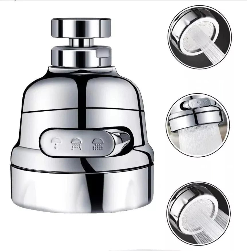 Faucet splash head filter with brass interface and ABS body for durable use