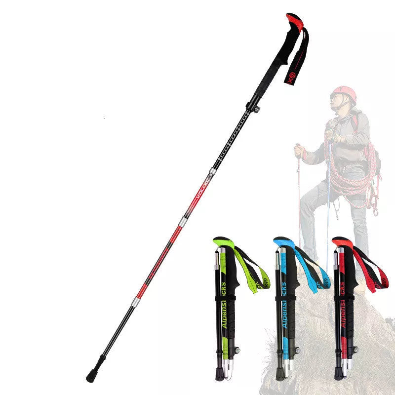 XINDA ultralight carbon trekking poles with EVA handle and tungsten steel tips