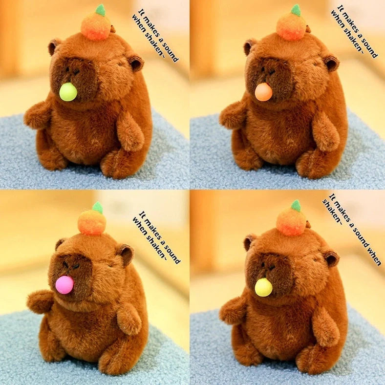 12cm spit bubble design stuffed toy pendant with super soft short plush fabric