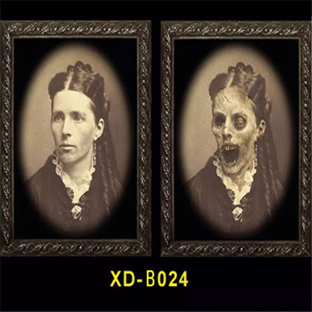 3D People Ghost Festival Changing Photo Frame with visual illusion effect for Halloween