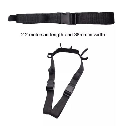 Adjustable black pp webbing belt for securing fishing rods in vehicles