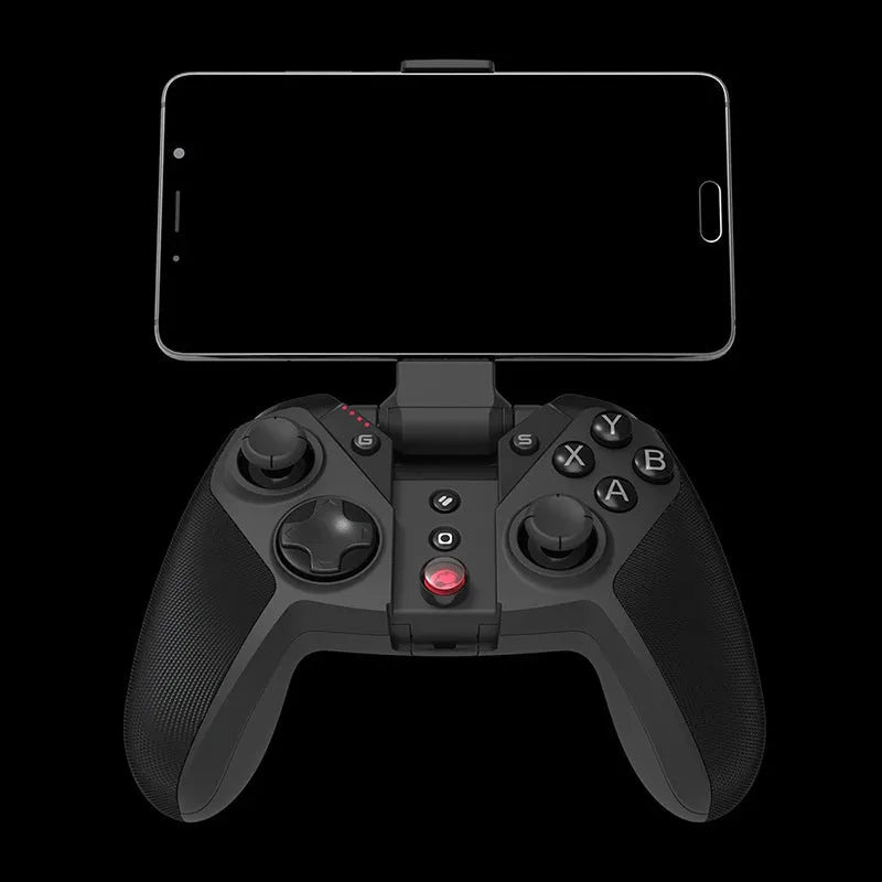 Black Gaishi type-C wired game controller with vibration feedback and ABS plastic construction
