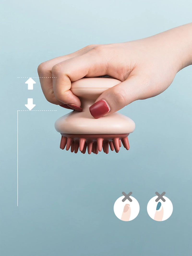 Premium Silicone Hair Brush for Scalp Massage and Blood Circulation