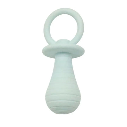 TPR rubber pet pacifier chew toys with squeaker in blue, gray, green and pink colours for dogs and cats
