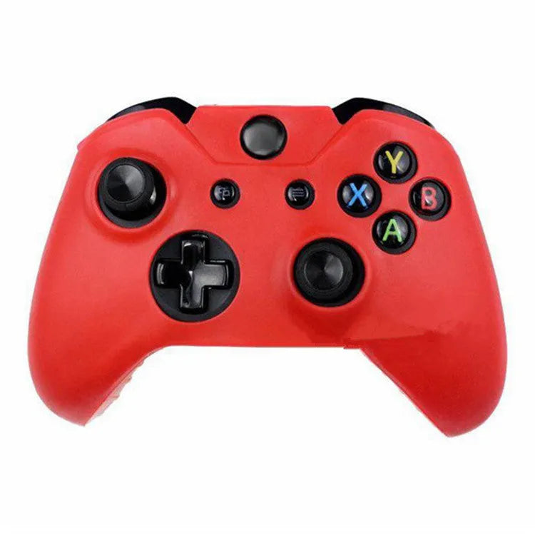 Xbox One controller with soft silicone protective case in blue camouflage colour