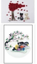 Premium DIY Paper Quilling Art Craft Kit with Vibrant Pre-cut Paper Strips, Essential Tools, and Detailed Instructions for Unique Handmade Projects