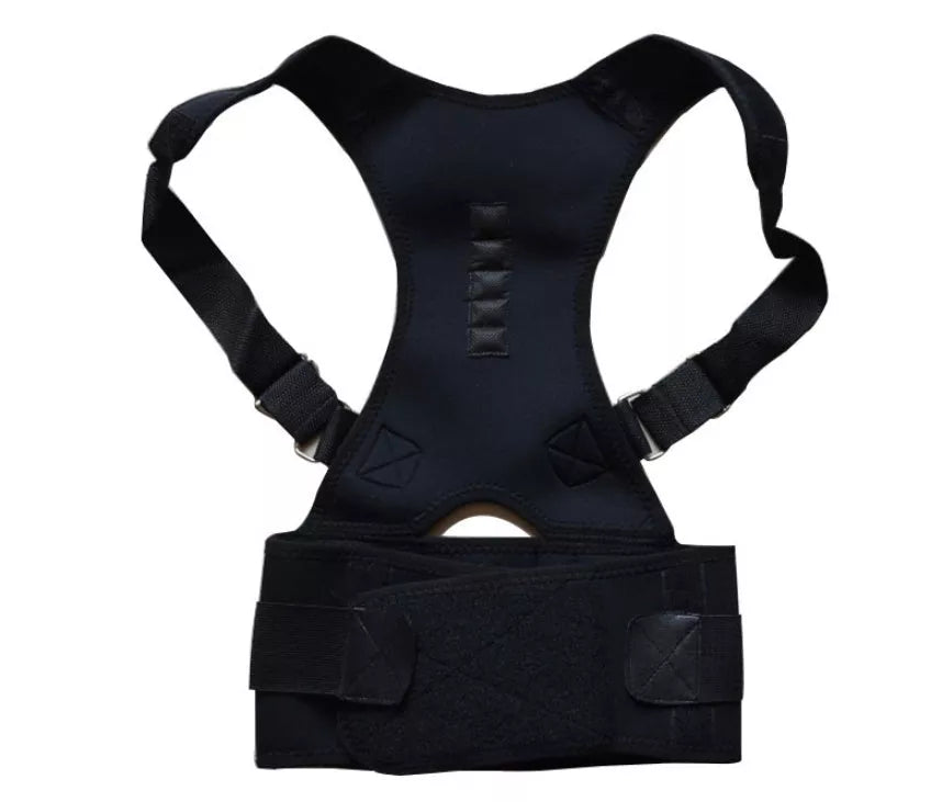 Adjustable Magnetic Posture Corrector Belt for Men in Black, White, or Beige