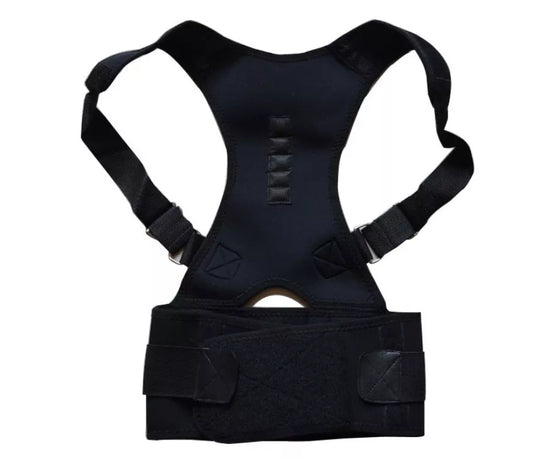 Adjustable Magnetic Posture Corrector Belt for Men in Black, White, or Beige