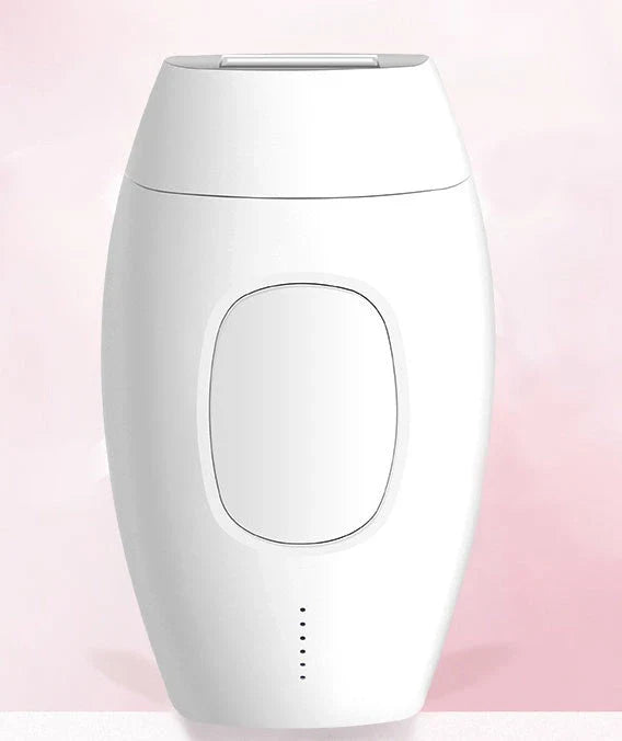 Powerful laser hair removal system with adjustable intensity levels, skin sensor, and versatile usage for face, bikini, underarms, and more