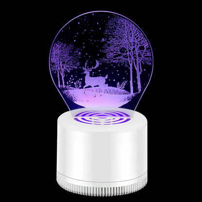 3D decorative mosquito killer with USB power and 1.2m cord in 25cm×12cm×14cm size