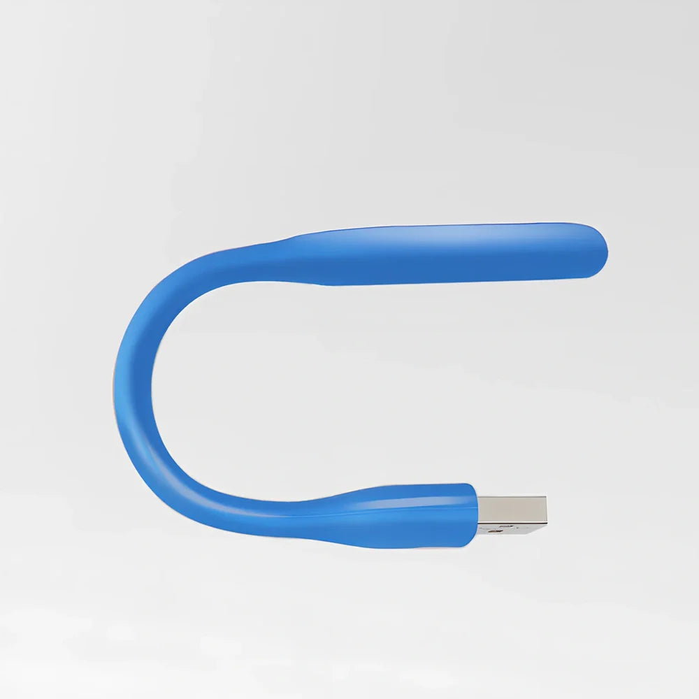 USB LED desk lamp with 6 diffused beads providing keyboard illumination