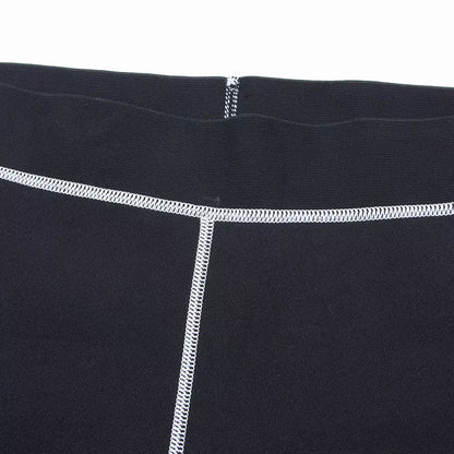 Black shaping fitness pants with SCR fabric for enhanced flexibility and comfort during workouts