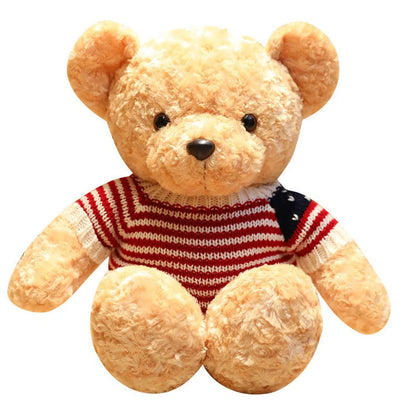 45cm grey teddy bear plush toy with soft fabric and PP cotton filling