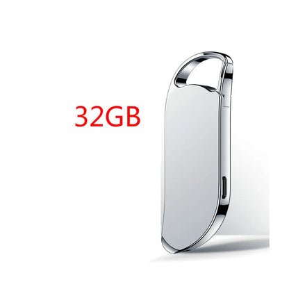 Keychain Voice Recorder with Metal and Zinc Alloy Construction, High-Definition Audio Capture, and Versatile 3-in-1 Functionality