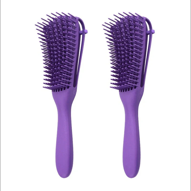 Knotted Haircut Massage Octopus Curling Comb in various colors for gentle detangling and scalp massage